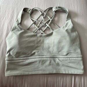 Lulu Lemon Free to be bra long line jade grey